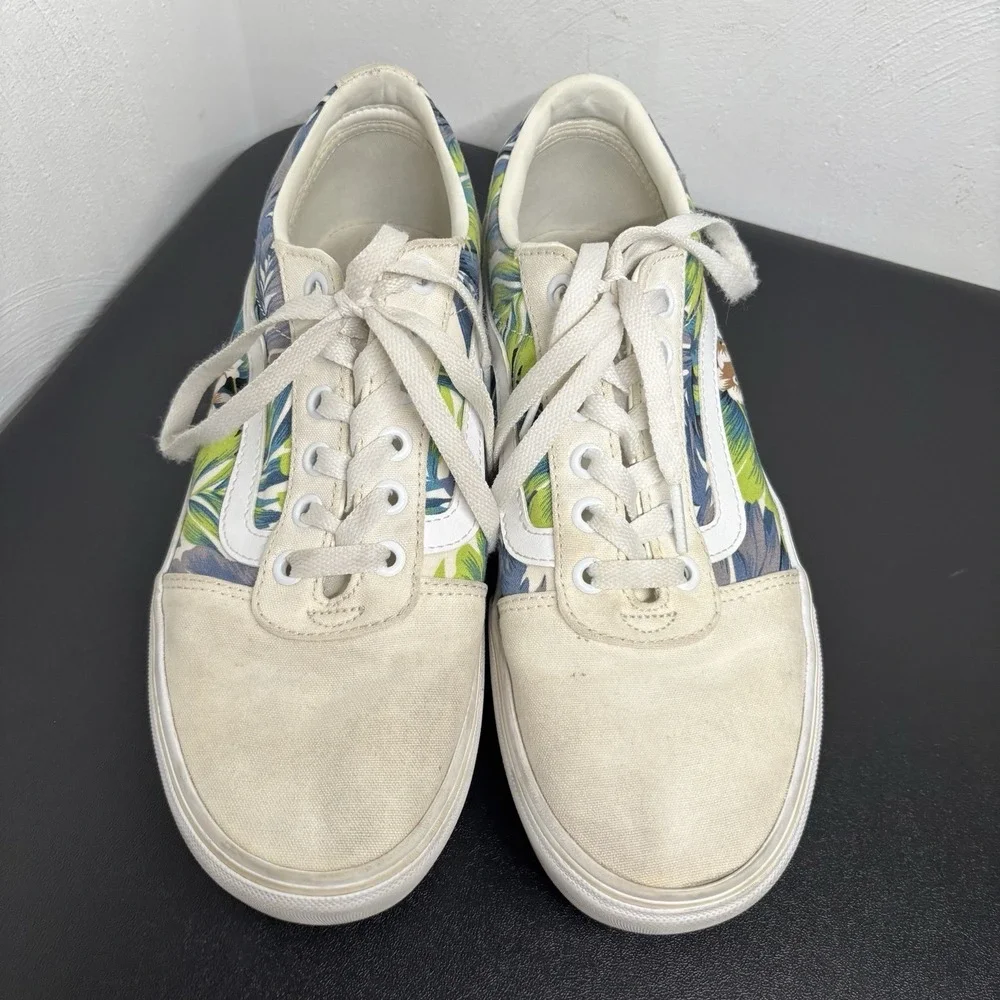 VANS WARD PLATFORM PARADISE FLORAL Shoes Women's Size 9.5 Skate Sneakers Casual‎